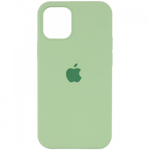 Чехол Silicone Case Full Protective (AA) для Apple iPhone 12 Pro / 12 (6.1") Мятный / Mint
