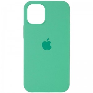 Чохол Silicone Case Full Protective (AA) для Apple iPhone 12 Pro / 12 (6.1") Зелений / Spearmint