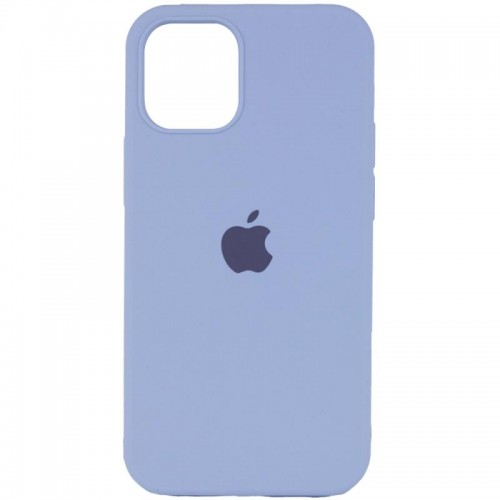 Чохол Silicone Case Full Protective (AA) для Apple iPhone 12 Pro / 12 (6.1") Блакитний / Lilac Blue