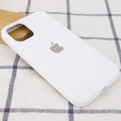 Чехол Silicone Case Full Protective (AA) для Apple iPhone 12 Pro / 12 (6.1") Белый / White