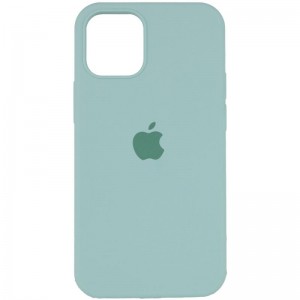 Чехол Silicone Case Full Protective (AA) для Apple iPhone 12 Pro / 12 (6.1") Бирюзовый / Beryl
