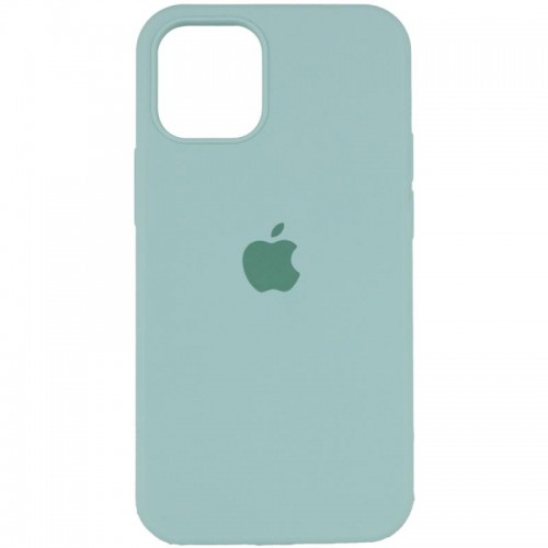 Чехол Silicone Case Full Protective (AA) для Apple iPhone 12 Pro / 12 (6.1") Бирюзовый / Beryl