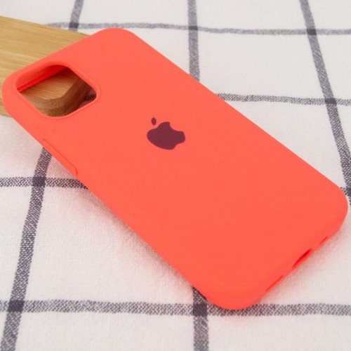 Чехол Silicone Case Full Protective (AA) для Apple iPhone 12 Pro Max (6,7") Арбузный / Watermelon red