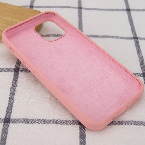 Чехол Silicone Case Full Protective (AA) для Apple iPhone 12 Pro Max (6.7") Розовый / Pink