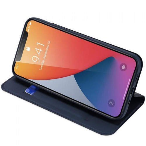 Чехол-книжка Dux Ducis с карманом для визиток для Apple iPhone 12 Pro / 12 (6.1") Синий