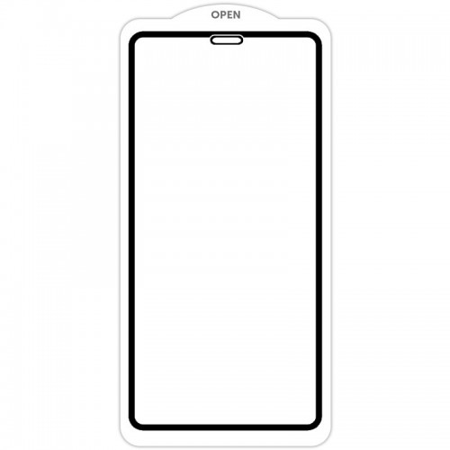 Защитное стекло SKLO 5D (тех.пак) для Apple iPhone 12 mini (5.4") Черный / Белая подкладка