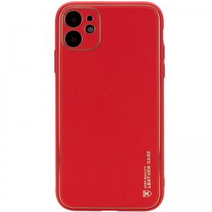 Шкіряний чохол Xshield для Apple iPhone 12 (6.1") Червоний / Red