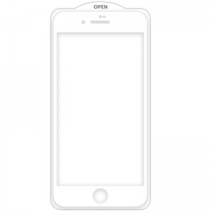 Захисне скло SKLO 5D (тех.пак) для Apple iPhone 7 / 8 / SE (2020) (4.7") Білий / Біла підкладка