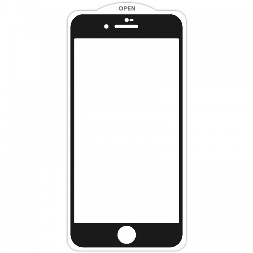 Захисне скло SKLO 5D (тех.пак) для Apple iPhone 7 / 8 / SE (2020) (4.7") Чорний / Біла підкладка