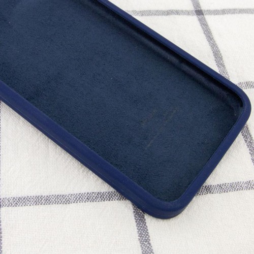 Чехол Silicone Case Square Full Camera Protective (AA) для Apple iPhone 6/6s (4.7") Тёмно-синий / Midnight blue