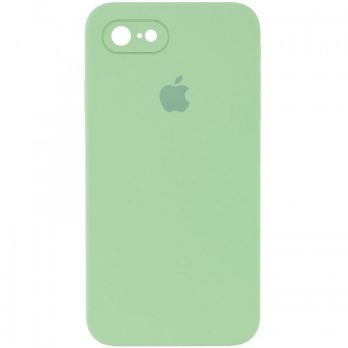 Чехол Silicone Case Square Full Camera Protective (AA) для Apple iPhone 6/6s (4.7") Мятный / Mint