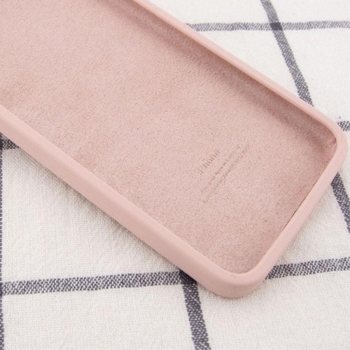 Чехол Silicone Case Square Full Camera Protective (AA) для Apple iPhone 6/6s (4.7") Розовый / Pink Sand