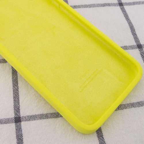 Чехол Silicone Case Square Full Camera Protective (AA) для Apple iPhone 6/6s (4.7") Жёлтый / Bright Yellow