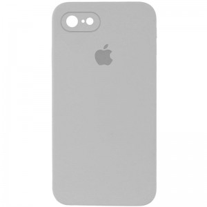 Чехол Silicone Case Square Full Camera Protective (AA) для Apple iPhone 6/6s (4.7") Серый / Light Grey