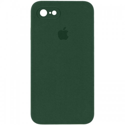 Чехол Silicone Case Square Full Camera Protective (AA) для Apple iPhone 6/6s (4.7") Зеленый / Cyprus Green