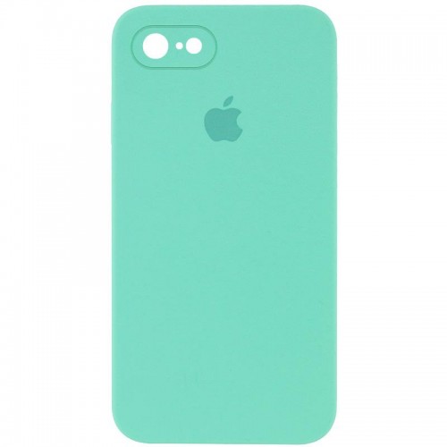 Чехол Silicone Case Square Full Camera Protective (AA) для Apple iPhone 6/6s (4.7") Бирюзовый / Turquoise
