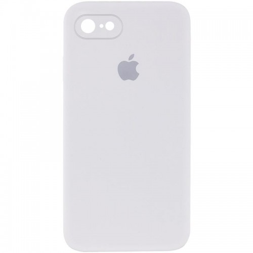 Чехол Silicone Case Square Full Camera Protective (AA) для Apple iPhone 7/8/SE (2020) (4.7") Белый / White