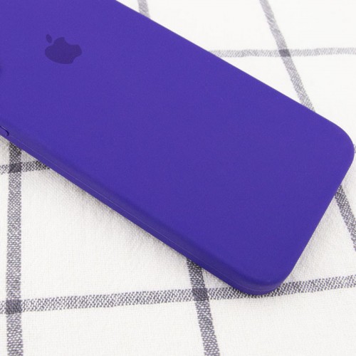 Чохол Silicone Case Square Full Camera Protective (AA) для Apple iPhone 7 plus/8 plus (5.5") Фіолетовий / Ultra Violet