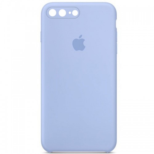 Чохол Silicone Case Square Full Camera Protective (AA) для Apple iPhone 7 plus/8 plus (5.5") Блакитний / Lilac Blue