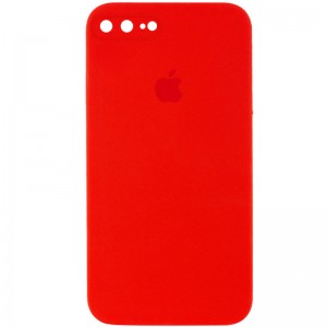 Чохол Silicone Case Square Full Camera Protective (AA) для Apple iPhone 7 plus/8 plus (5.5") Червоний / Red