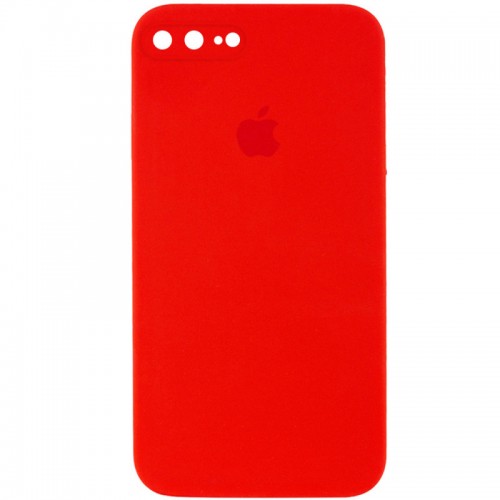 Чохол Silicone Case Square Full Camera Protective (AA) для Apple iPhone 7 plus/8 plus (5.5") Червоний / Red