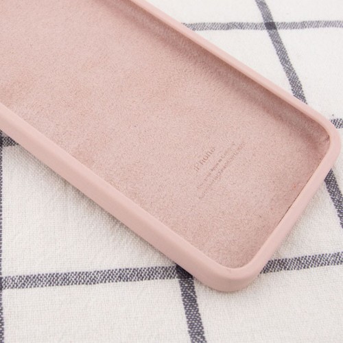 Чехол Silicone Case Square Full Camera Protective (AA) для Apple iPhone 7 plus/8 plus (5.5") Розовый / Pink Sand