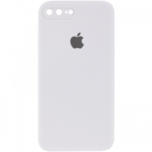 Чохол Silicone Case Square Full Camera Protective (AA) для Apple iPhone 7 plus/8 plus (5.5") Білий / White