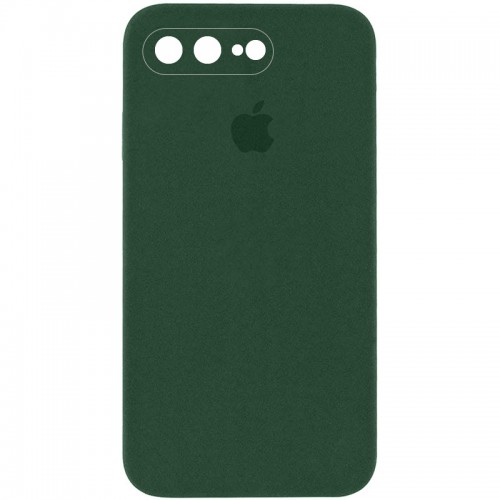 Чохол Silicone Case Square Full Camera Protective (AA) для Apple iPhone 7 plus/8 plus (5.5") Зелений / Cyprus Green