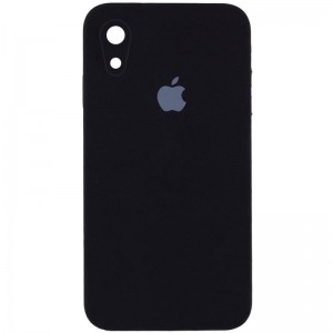 Чохол Silicone Case Square Full Camera Protective (AA) для Apple iPhone XR (6.1") Чорний / Black