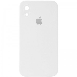 Чохол Silicone Case Square Full Camera Protective (AA) для Apple iPhone XR (6.1") Білий / White
