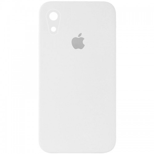 Чохол Silicone Case Square Full Camera Protective (AA) для Apple iPhone XR (6.1") Білий / White