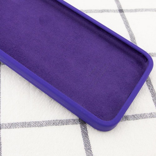Чохол Silicone Case Square Full Camera Protective (AA) для Apple iPhone XR (6.1") Фіолетовий / Ultra Violet
