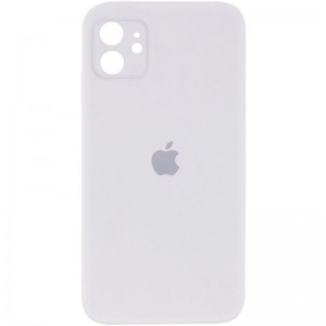 Чехол Silicone Case Square Full Camera Protective (AA) для Apple iPhone 11 (6.1") Белый / White
