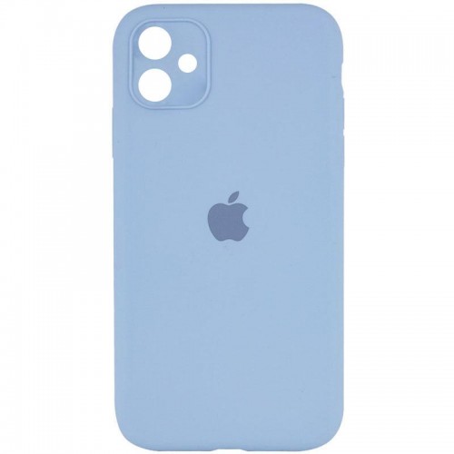 Чохол Silicone Case Square Full Camera Protective (AA) для Apple iPhone 11 (6.1") Блакитний / Lilac Blue