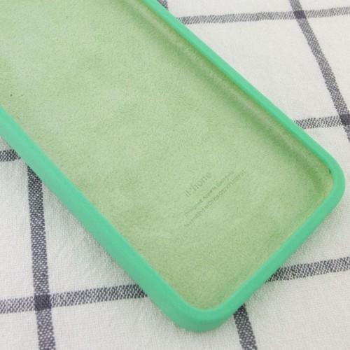 Чохол Silicone Case Square Full Camera Protective (AA) для Apple iPhone 11 (6.1") Зелений / Spearmint