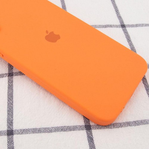 Чехол Silicone Case Square Full Camera Protective (AA) для Apple iPhone 11 (6.1") Оранжевый / Papaya