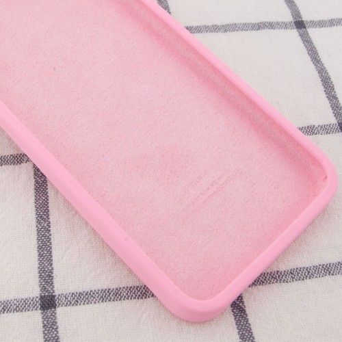 Чехол Silicone Case Square Full Camera Protective (AA) для Apple iPhone 11 (6.1") Розовый / Light pink