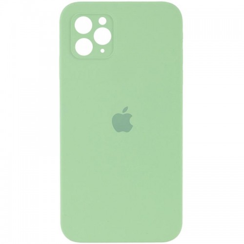 Чохол Silicone Case Square Full Camera Protective (AA) для Apple iPhone 11 Pro (5.8") М'ятний / Mint