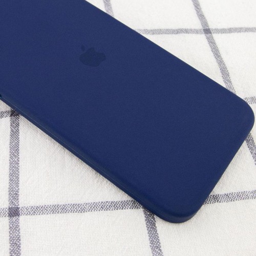 Чохол Silicone Case Square Full Camera Protective (AA) для Apple iPhone 11 Pro Max (6.5") Темно-синій / Midnight blue