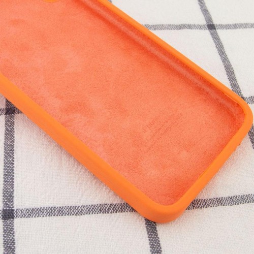 Чехол Silicone Case Square Full Camera Protective (AA) для Apple iPhone 11 Pro Max (6.5") Оранжевый / Papaya