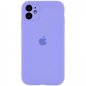 Чохол Silicone Case Full Camera Protective (AA) для Apple iPhone 12 (6.1") Бузковий / Dasheen