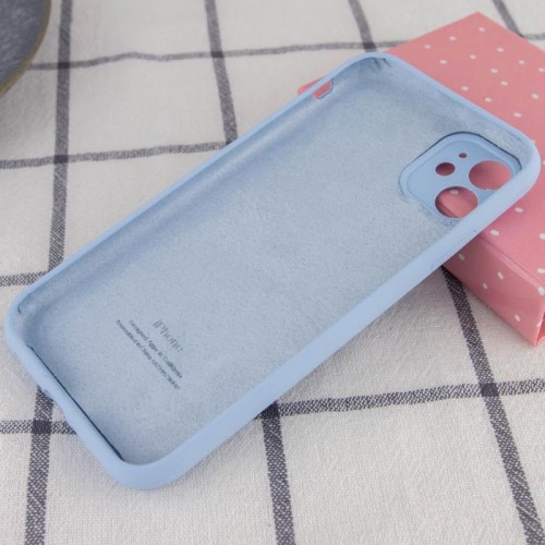 Чохол Silicone Case Full Camera Protective (AA) для Apple iPhone 12 (6.1") Блакитний / Lilac Blue