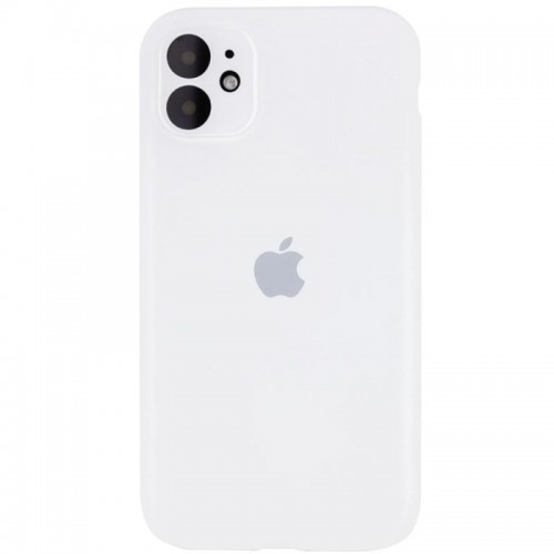 Чохол Silicone Case Full Camera Protective (AA) для Apple iPhone 12 (6.1") Білий / White