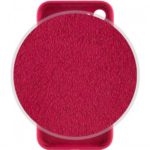 Чохол Silicone Case Full Camera Protective (AA) для Apple iPhone 12 (6.1") Червоний / Rose Red