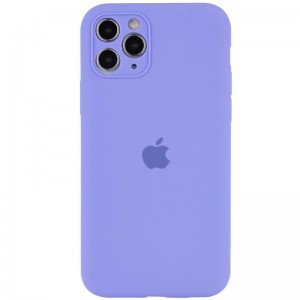 Чохол Silicone Case Full Camera Protective (AA) для Apple iPhone 12 Pro (6.1") Бузковий / Dasheen