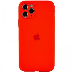 Чехол Silicone Case Full Camera Protective (AA) для Apple iPhone 12 Pro (6.1") Красный / Red