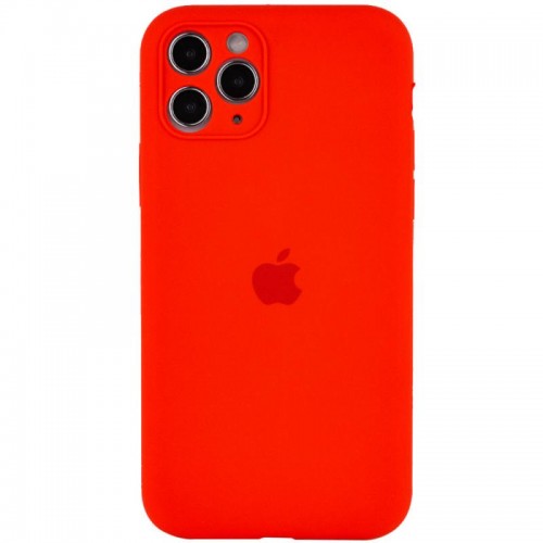 Чехол Silicone Case Full Camera Protective (AA) для Apple iPhone 12 Pro (6.1") Красный / Red