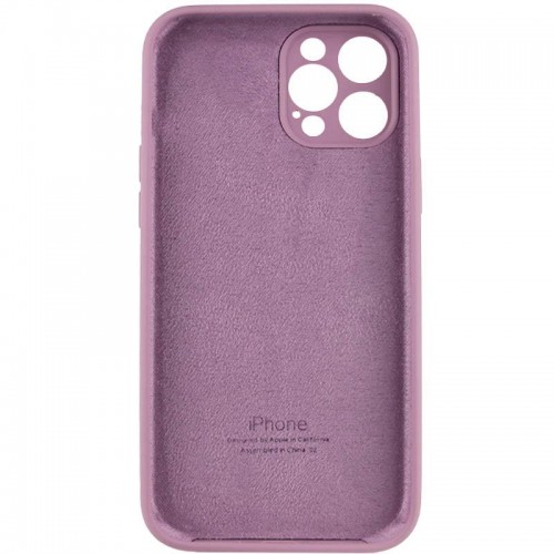Чохол Silicone Case Full Camera Protective (AA) для Apple iPhone 12 Pro (6.1") Ліловий / Lilac Pride