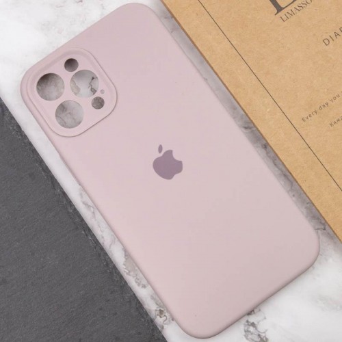 Чохол Silicone Case Full Camera Protective (AA) для Apple iPhone 12 Pro (6.1") Сірий / Lavender
