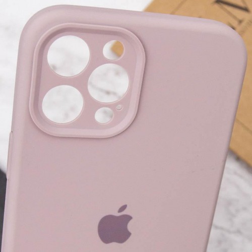 Чохол Silicone Case Full Camera Protective (AA) для Apple iPhone 12 Pro (6.1") Сірий / Lavender